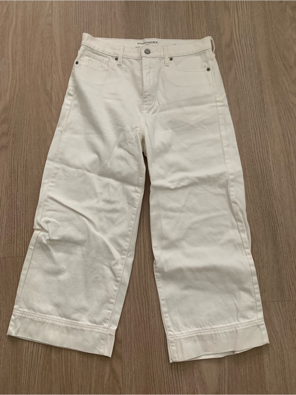 Banana Republic Off-White High-Rise Jeans
